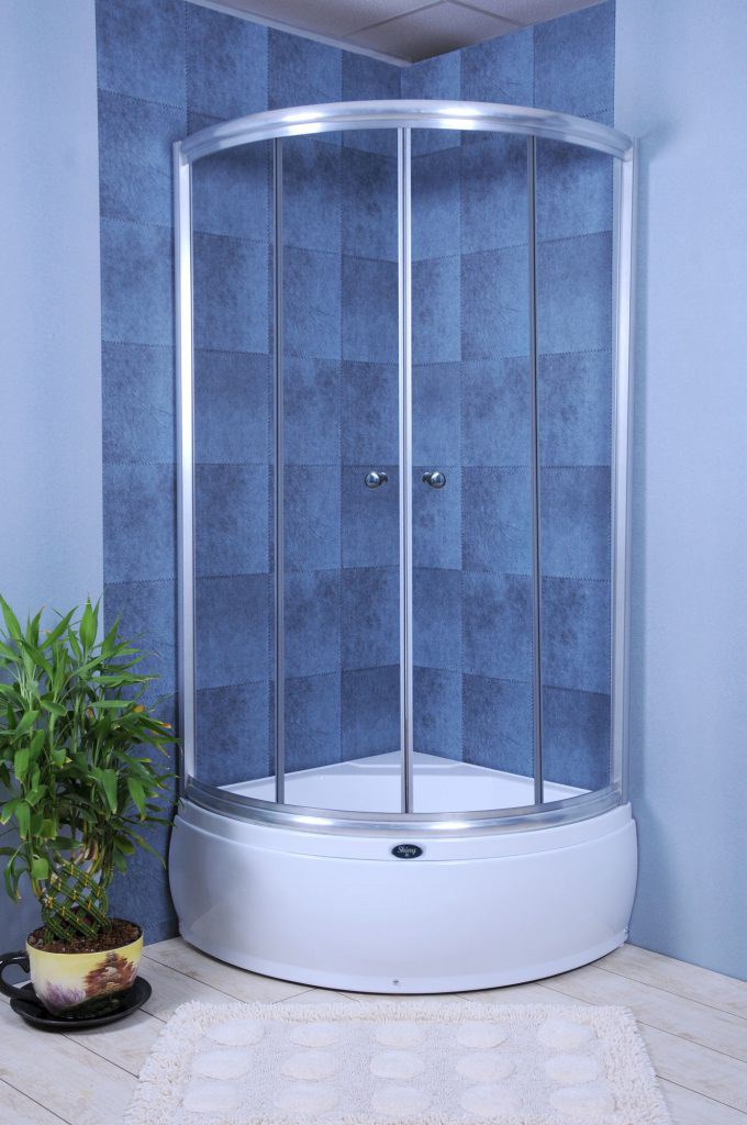 تصویر  دوردوشی حمام شیشه ای شاینی مدل N-SC012