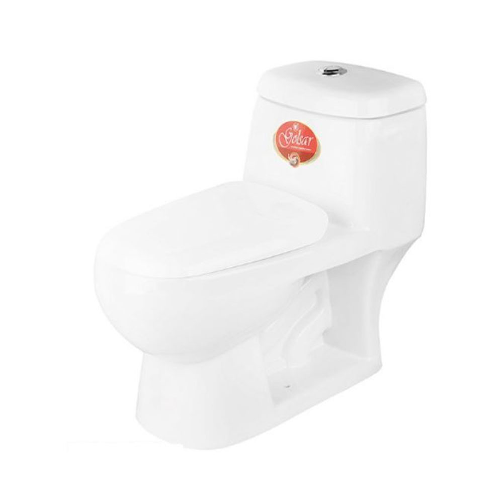 تصویر  توالت فرنگی گلسار مدل پارمیس 68 با شیر بیده
