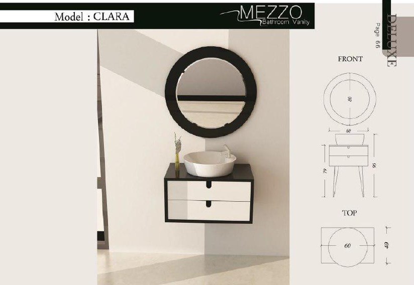 تصویر  روشویی کابینت دار مزو MEZZO مدل Clara