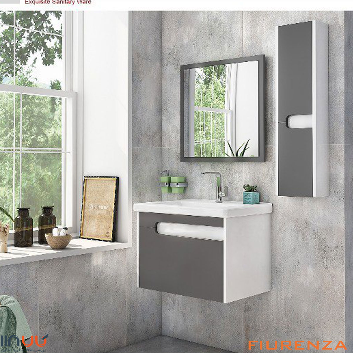 تصویر  روشویی کابینت دار Fiurenza مدل 9053
