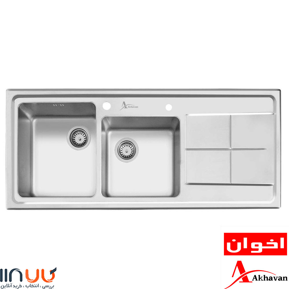 تصویر  سینک توکار باکسی اخوان کد: 300