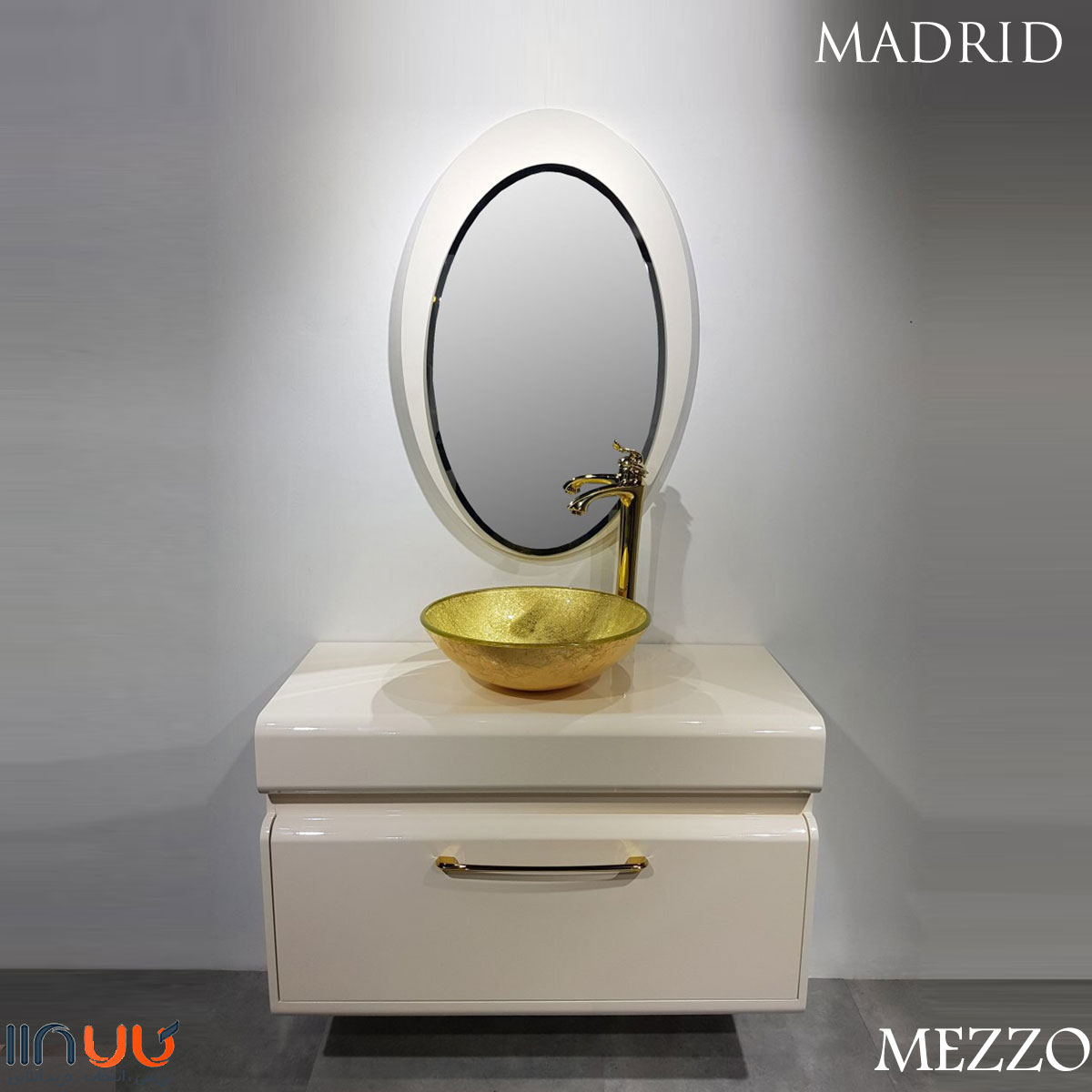 تصویر  روشویی کابینت دار مزو MEZZO مدل MADRID 100
