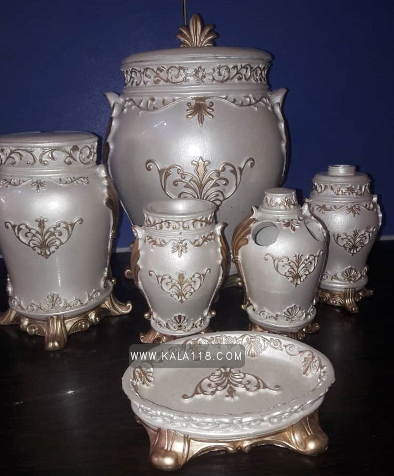 تصویر  اکسسوری حمام و دستشویی 6 پارچه Violet مدل 1013