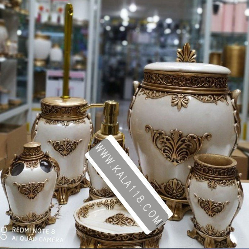 تصویر  اکسسوری حمام و دستشویی 6 پارچه Violet مدل 1031