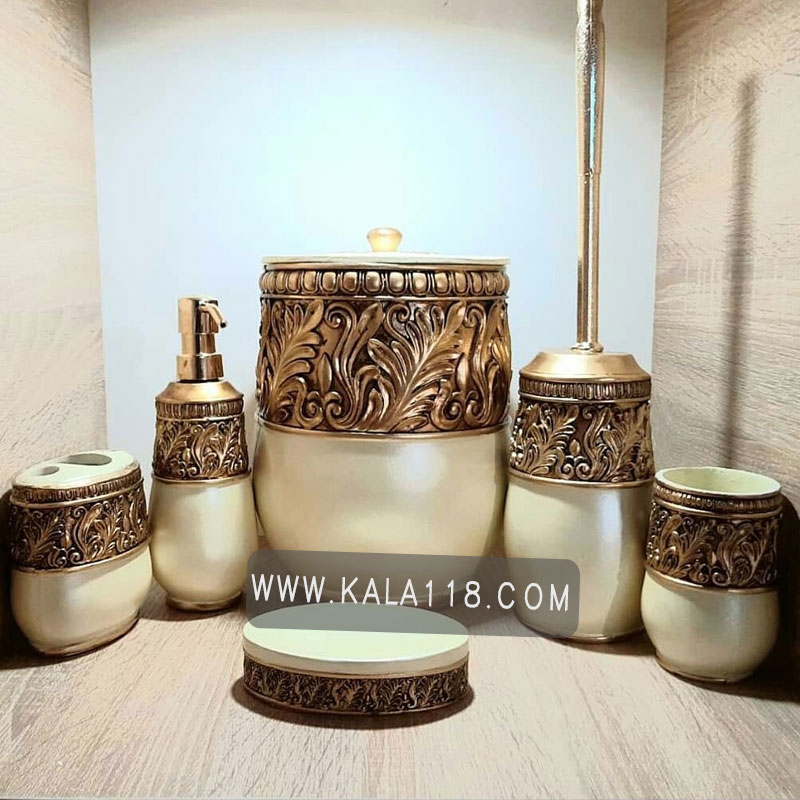 تصویر  اکسسوری حمام و دستشویی 6 پارچه Violet مدل 1032
