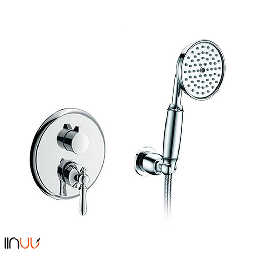 تصویر  شیر حمام توکار شودر Shouder مدل زیگموند ABS کروم تیپ 2