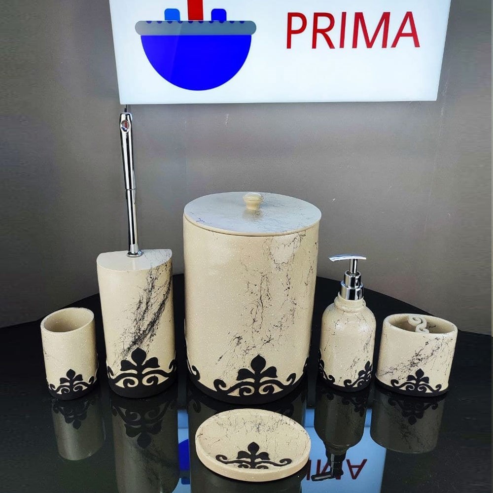 تصویر  اکسسوری حمام و دستشویی 6 پارچه PRIMA مدل 2132