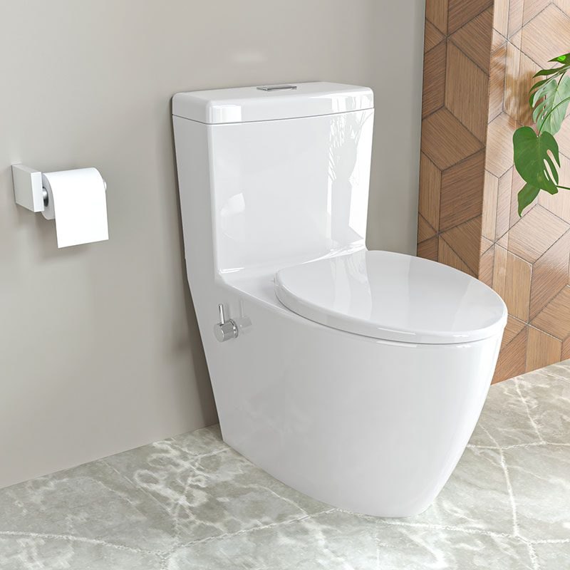 تصویر  توالت فرنگی چینی کرد مدل آنتوریوم ساده و بیده دار 