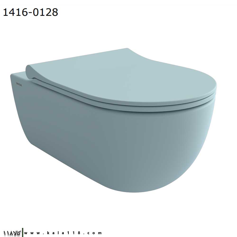 تصویر  توالت فرنگی وال هنگ Bocchi بوچی مدل V-Tondo رنگ آبی