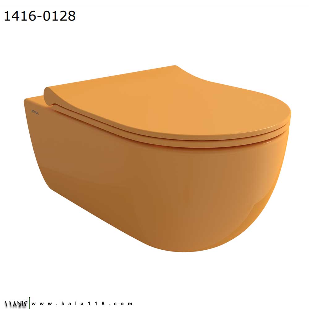 تصویر  توالت فرنگی وال هنگ Bocchi بوچی مدل V-Tondo رنگ زرد