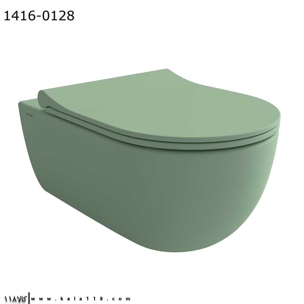 تصویر  توالت فرنگی وال هنگ Bocchi بوچی مدل V-Tondo رنگ Yeşil سبز