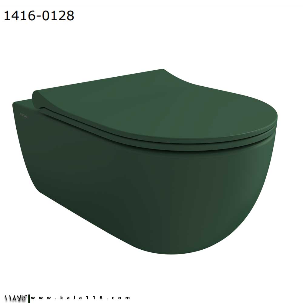تصویر  توالت فرنگی وال هنگ Bocchi بوچی مدل V-Tondo رنگ Yeşil سبز تیره
