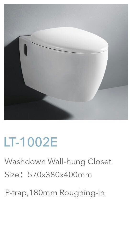 تصویر  توالت فرنگی vitreous وال هنگ  مدل 1002