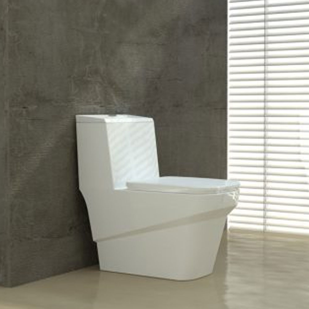 تصویر  توالت فرنگی گلسار مدل یونیک 70 با شیر بیده دار
