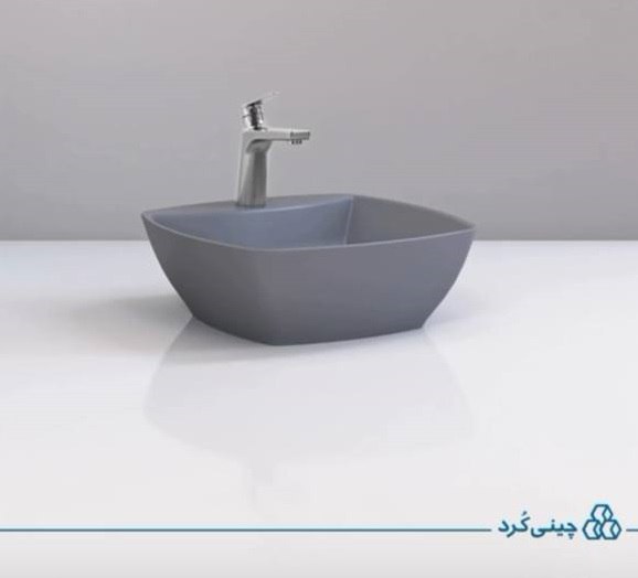 تصویر  روشویی رو کابینتی چینی کرد مدل لوییزا طوسی