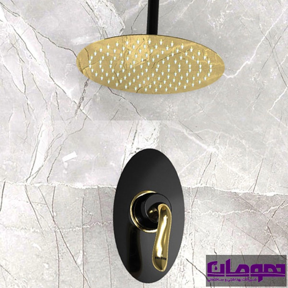 تصویر  شیرآلات دوش توکار هومان مدل لتو تیپ 1 چند رنگ