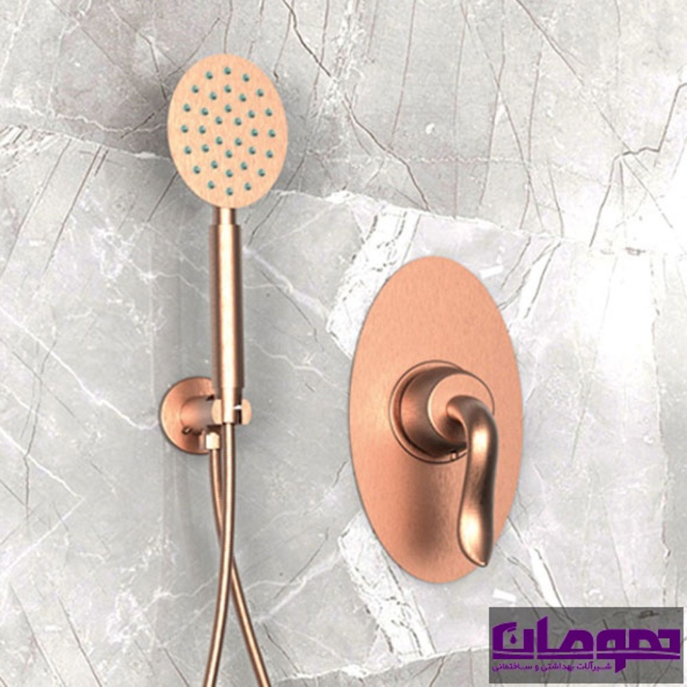 تصویر  شیرآلات دوش توکار هومان مدل لتو تیپ 3 چند رنگ