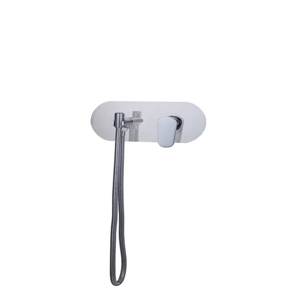 تصویر  شیر توالت توکار راسان مدل ایکاد تنسو کروم