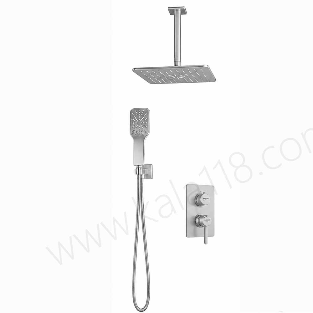 تصویر  شیر حمام توکار راسان مدل رزالین کروم مات کلاس 1
