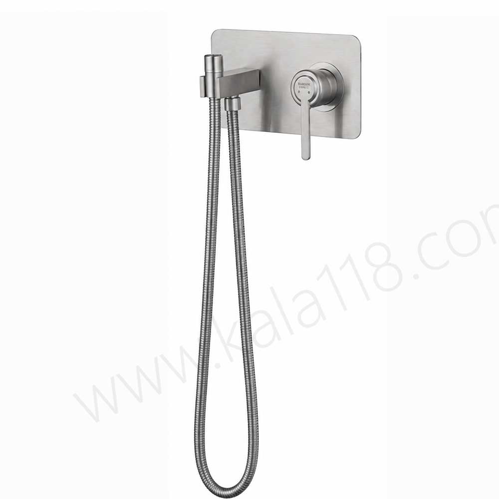 تصویر  شیر توالت توکار راسان مدل رزالین کروم مات