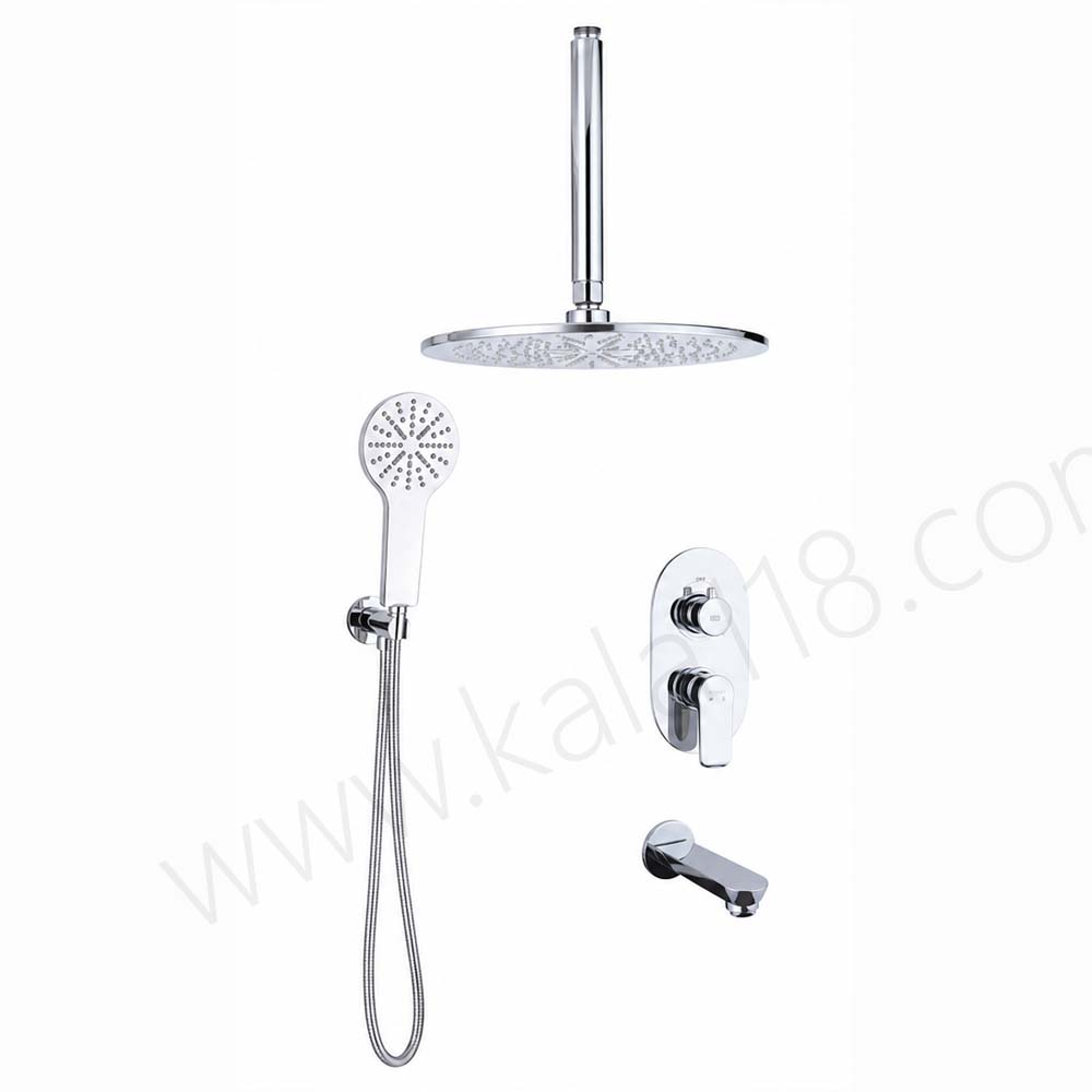 تصویر  شیر حمام توکار راسان مدل دینو کروم کلاس 1