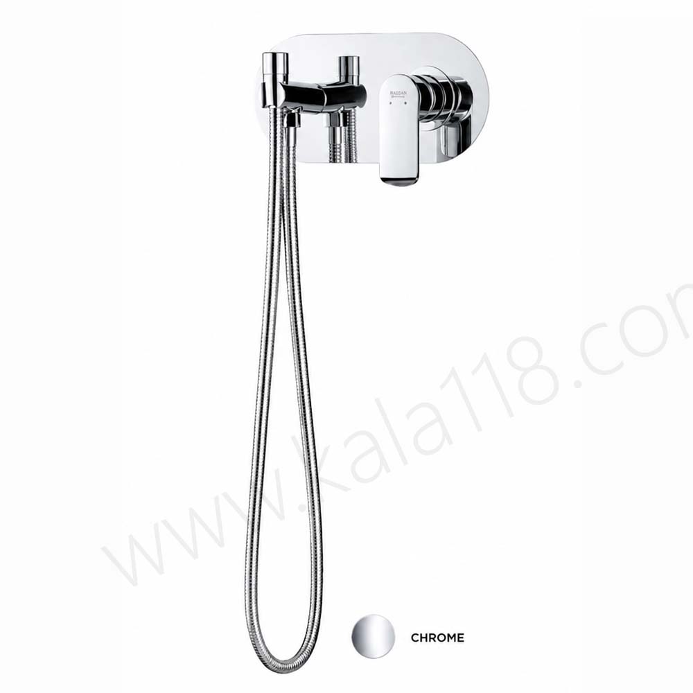 تصویر  شیر توالت توکار راسان مدل دینو کروم