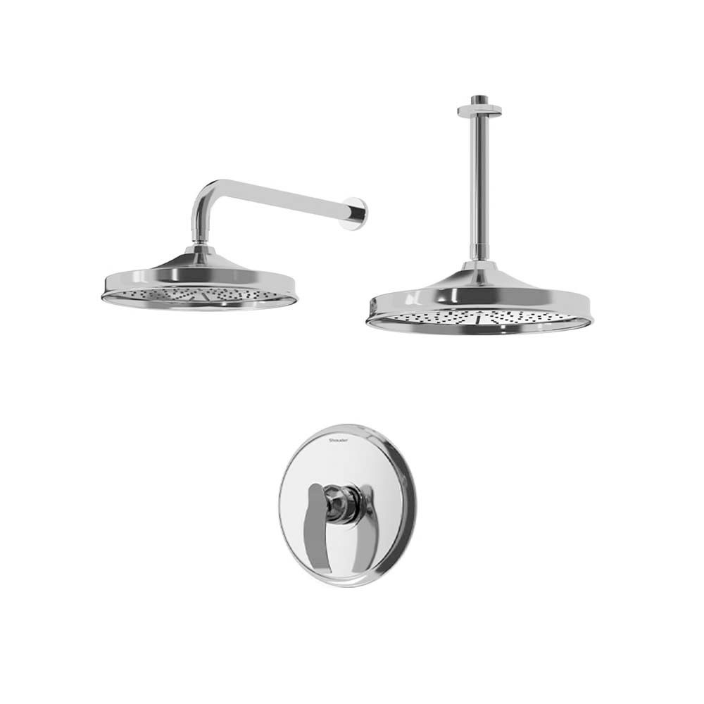 تصویر  شیر حمام توکار شودر مدل گلوریس BRASS کروم تیپ 1 