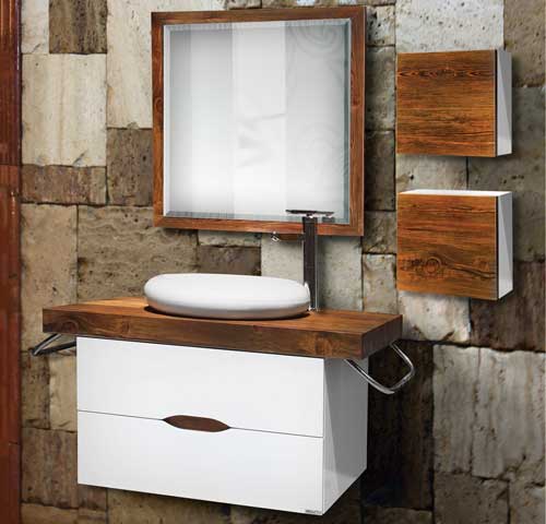 تصویر  روشویی کابینت دار HomeBase مدل Lipra