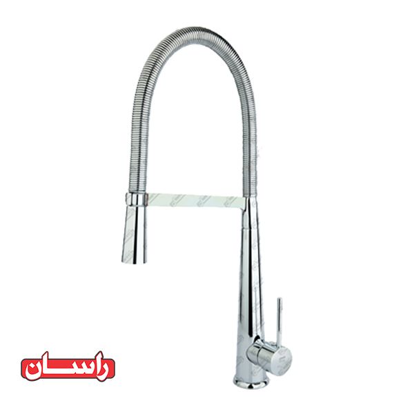 تصویر  شیر ظرف شویی فنری راسان مدل شارلوت