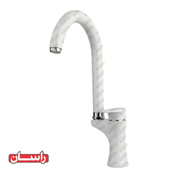 تصویر  شیر ظرف شویی ثابت راسان مدل آتیس سفید