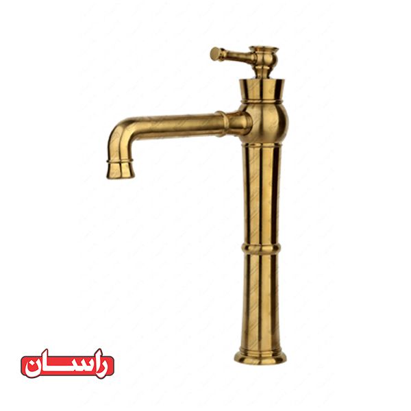 تصویر  شیر ظرف شویی ثابت راسان مدل الیزه طلامات