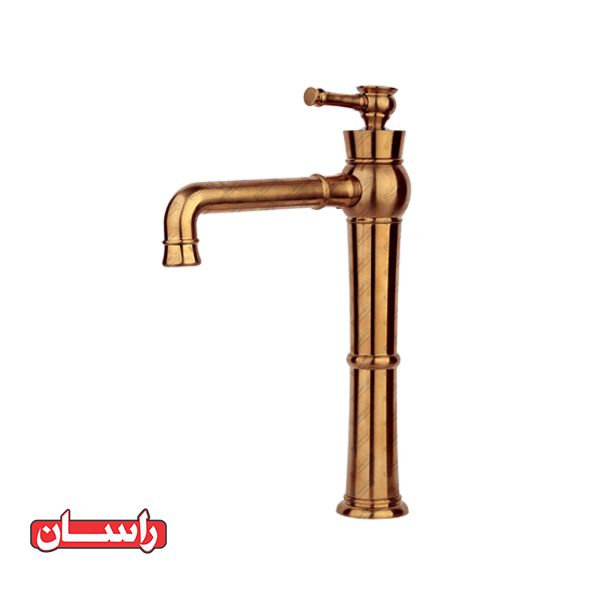 تصویر  شیر ظرف شویی ثابت راسان مدل الیزه رزگلد