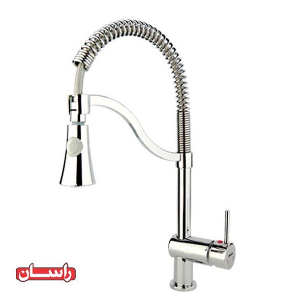 تصویر  شیر ظرف شویی فنری راسان مدل باران
