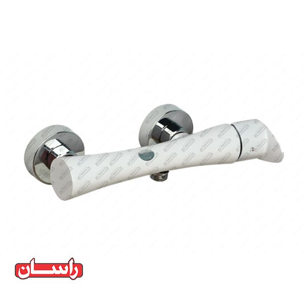 تصویر  شیر آفتابه اهرمی راسان مدل آتیس سفید