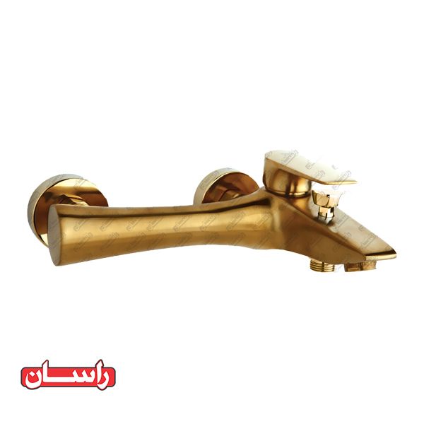 تصویر  شیر دوش راسان مدل آتیس طلایی مات