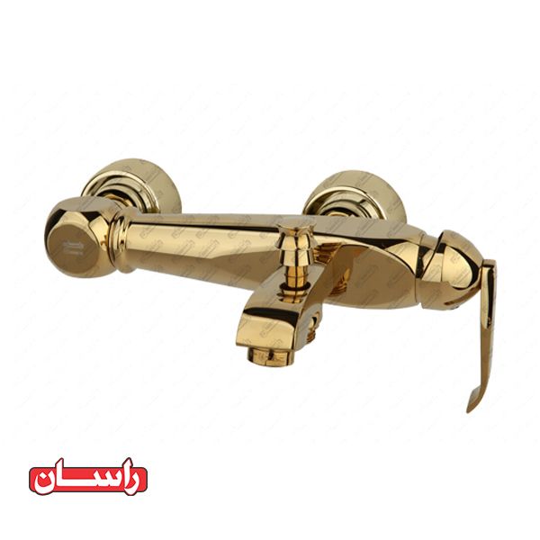 تصویر  شیر دوش راسان مدل آلیس طلایی